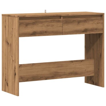 vidaXL Τραπέζι Κονσόλα Αρτισιανή Δρυς 100x35x76,5cm Επεξεργασμένο Ξύλο 1 τεμ.
