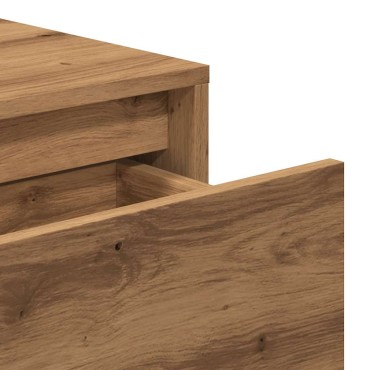 vidaXL Τραπέζι Κονσόλα Αρτισιανή Δρυς 100x35x76,5cm Επεξεργασμένο Ξύλο 1 τεμ.