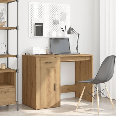 vidaXL Γραφείο Αρτισιανή Δρυς 100x49x75cm από Επεξεργασμένο Ξύλο 1 τεμ.