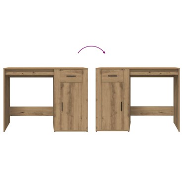 vidaXL Γραφείο Αρτισιανή Δρυς 100x49x75cm από Επεξεργασμένο Ξύλο 1 τεμ.