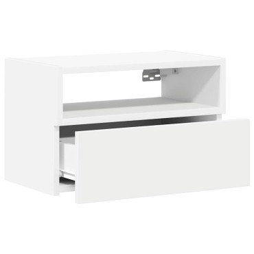 vidaXL Κομοδίνα Επιτοίχια 2 τεμ. Λευκά 45x26x28,5cm