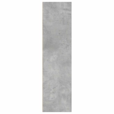 vidaXL Βιβλιοθήκη Γκρι Σκυροδέματος 60x30x114cm Επεξεργ. Ξύλο 1 τεμ.