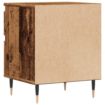 vidaXL Κομοδίνα 2 τεμ. Παλιό ξύλο 40x35x50cm Κατασκευασμένο ξύλο