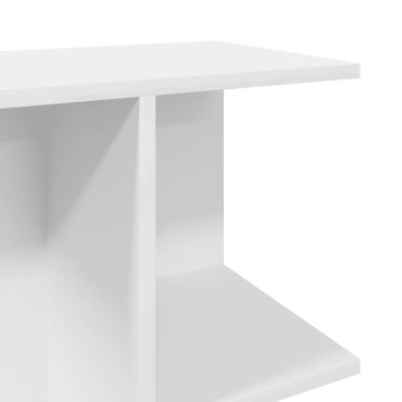vidaXL Κομοδίνα 2 τεμ. Λευκά 46,5x29x61cm από Επεξεργασμένο Ξύλο
