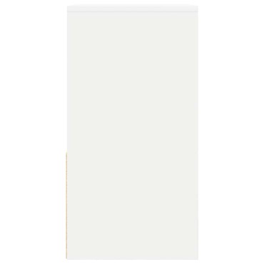 vidaXL Κομοδίνα με συρτάρι 2 τεμ. Λευκό 35x34x66,5cm