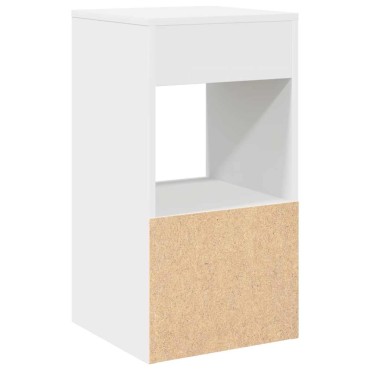 vidaXL Κομοδίνα με συρτάρι 2 τεμ. Λευκό 35x34x66,5cm