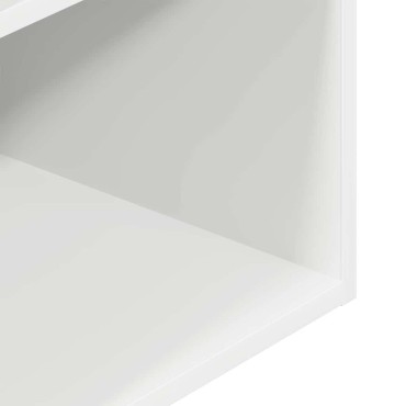 vidaXL Κομοδίνα με συρτάρι 2 τεμ. Λευκό 35x34x66,5cm