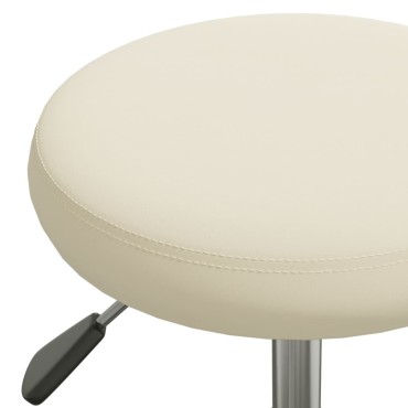 vidaXL Καρέκλα Τραπεζαρίας Κρεμ Βελούδινη 31x(42-54)cm 1 τεμ.