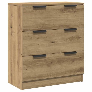 vidaXL Μπουφές 3 τεμ. Δρυς τεχνίτης 60x30x70cm Επεξεργασμένο ξύλο