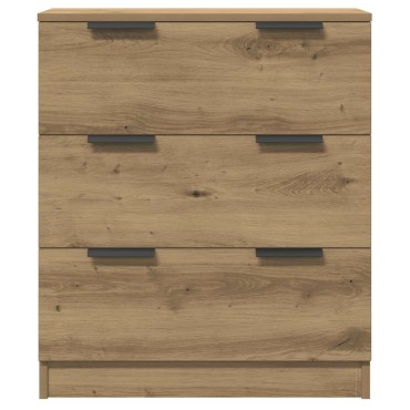 vidaXL Μπουφές 3 τεμ. Δρυς τεχνίτης 60x30x70cm Επεξεργασμένο ξύλο