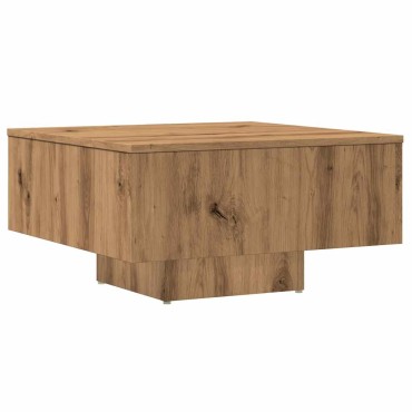 vidaXL Τραπεζάκι Σαλονιού Αρτισιανή Δρυς 60x60x31,5cm Επεξεργασμ. Ξύλο 1 τεμ.
