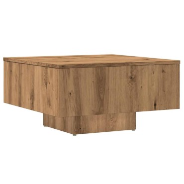 vidaXL Τραπεζάκι Σαλονιού Αρτισιανή Δρυς 60x60x31,5cm Επεξεργασμ. Ξύλο 1 τεμ.