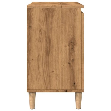 vidaXL Ντουλάπι Νιπτήρα τεχνίτης Δρυς 58x33x60cm Επεξεργασμένο Ξύλο 1 τεμ.