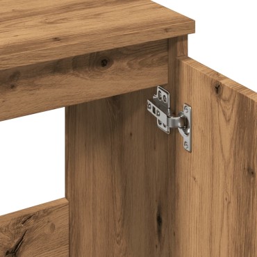 vidaXL Ντουλάπι Νιπτήρα τεχνίτης Δρυς 58x33x60cm Επεξεργασμένο Ξύλο 1 τεμ.