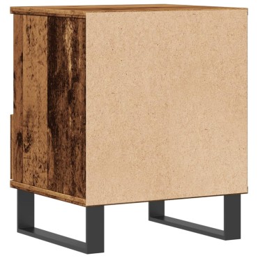 vidaXL Κομοδίνα 2 τεμ. Παλιό ξύλο 40x35x50cm Κατασκευασμένο ξύλο