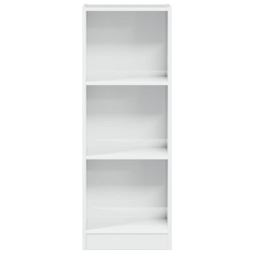vidaXL Βιβλιοθήκη Γυαλιστερό Λευκό 40x24x109cm Επεξεργασμένο Ξύλο 1 τεμ.