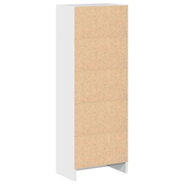 vidaXL Βιβλιοθήκη Γυαλιστερό Λευκό 40x24x109cm Επεξεργασμένο Ξύλο 1 τεμ.
