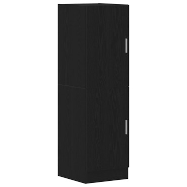 vidaXL Στήλη Κουζίνας Μαύρη 38x41,5x131,5cm από Επεξεργασμένο Ξύλο