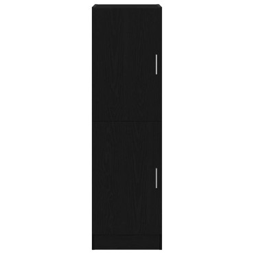 vidaXL Στήλη Κουζίνας Μαύρη 38x41,5x131,5cm από Επεξεργασμένο Ξύλο