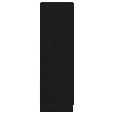 vidaXL Στήλη Κουζίνας Μαύρη 38x41,5x131,5cm από Επεξεργασμένο Ξύλο