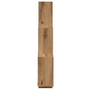 vidaXL Ράφι Κύβος Τοίχου Τεχνίτης Δρυς 78x15x93cm από Μοριοσανίδα 1 τεμ.