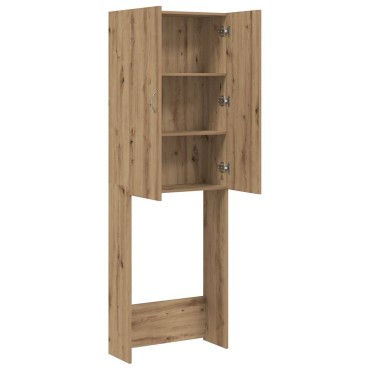 vidaXL Ντουλάπι Πλυντηρίου τεχνίτης Δρυς 64 x 25,5 x 190 εκ.