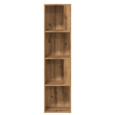 vidaXL Γωνιακό Έπιπλο Τεχνίτης δρυς 33x33x132cm από Επεξεργ. Ξύλο