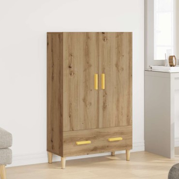 vidaXL Ντουλάπα τεχνίτης Δρυς 70x31x115cm από Επεξεργασμένο Ξύλο 1 τεμ.