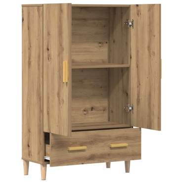 vidaXL Ντουλάπα τεχνίτης Δρυς 70x31x115cm από Επεξεργασμένο Ξύλο 1 τεμ.