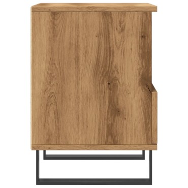 vidaXL Κομοδίνο τεχνίτης Δρυς 40x35x50cm από Επεξεργασμένο Ξύλο 1 τεμ.