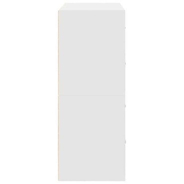 vidaXL Ντουλάπια με 2 συρτάρια 2 τεμ. Λευκό 60x31x40cm