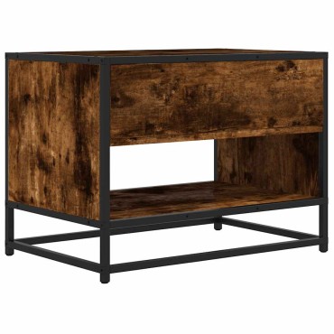 vidaXL Έπιπλο Τηλεόρασης Καπνιστή Δρυς 61x40x46cm Επεξ. Ξύλο/Μέταλλο
