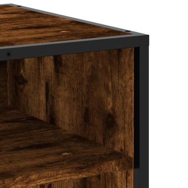 vidaXL Έπιπλο Τηλεόρασης Καπνιστή Δρυς 61x40x46cm Επεξ. Ξύλο/Μέταλλο