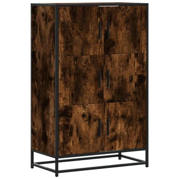 vidaXL Highboard Καπνιστή δρυς 68x35x106,5cm Κατασκευασμένο ξύλο 1 τεμ.