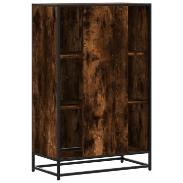 vidaXL Highboard Καπνιστή δρυς 68x35x106,5cm Κατασκευασμένο ξύλο 1 τεμ.