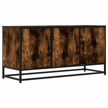 vidaXL Έπιπλο Τηλεόρασης Καπνιστή Δρυς 100x35x50cm Επεξ. Ξύλο/Μέταλλο