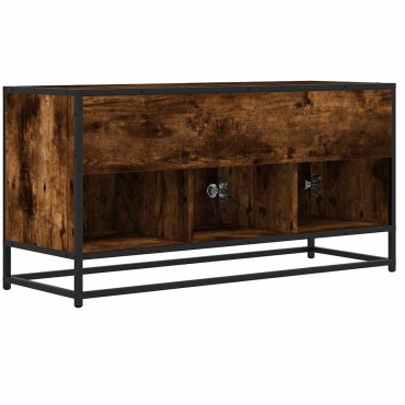 vidaXL Έπιπλο Τηλεόρασης Καπνιστή Δρυς 100x35x50cm Επεξ. Ξύλο/Μέταλλο