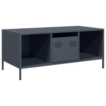 vidaXL Τραπεζάκι Σαλονιού Ανθρακί 101,5x50x43,5cm Χάλυβα Ψυχρής Έλασης 1 τεμ.