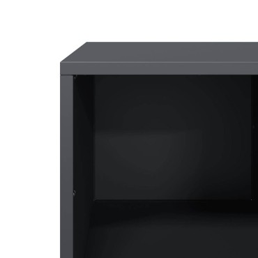 vidaXL Τραπεζάκι Σαλονιού Ανθρακί 101,5x50x43,5cm Χάλυβα Ψυχρής Έλασης 1 τεμ.