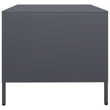 vidaXL Τραπεζάκι Σαλονιού Ανθρακί 101,5x50x43,5cm Χάλυβα Ψυχρής Έλασης 1 τεμ.