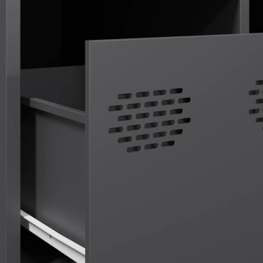 vidaXL Τραπεζάκι Σαλονιού Ανθρακί 101,5x50x43,5cm Χάλυβα Ψυχρής Έλασης 1 τεμ.