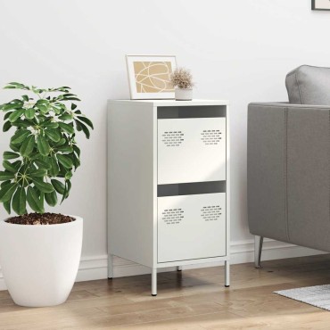 vidaXL Ντουλάπι Λευκό 35x39x73,5cm από Χάλυβα Ψυχρής Έλασης 1 τεμ.