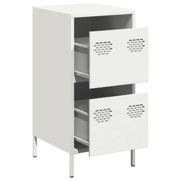 vidaXL Ντουλάπι Λευκό 35x39x73,5cm από Χάλυβα Ψυχρής Έλασης 1 τεμ.