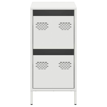 vidaXL Ντουλάπι Λευκό 35x39x73,5cm από Χάλυβα Ψυχρής Έλασης 1 τεμ.