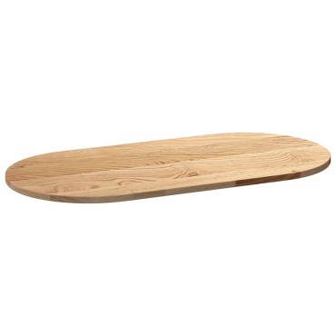 vidaXL Επιτραπέζια επιφάνεια 100x50x2cm μασίφ ξύλο δρυς οβάλ