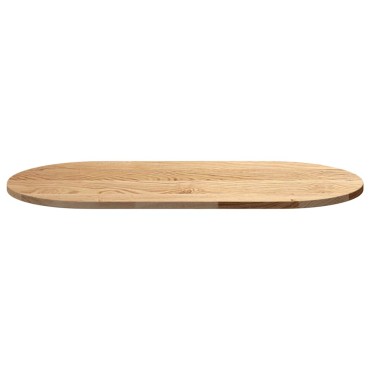 vidaXL Επιτραπέζια επιφάνεια 100x50x2cm μασίφ ξύλο δρυς οβάλ