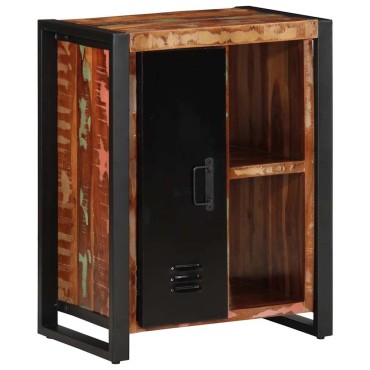 vidaXL Σκευοθήκη Πολύχρωμο 55x35x70cm Ξύλο μασίφ αναγεννημένο 1 τεμ.