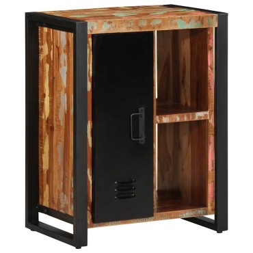vidaXL Σκευοθήκη Πολύχρωμο 55x35x70cm Ξύλο μασίφ αναγεννημένο 1 τεμ.
