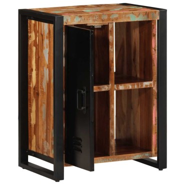 vidaXL Σκευοθήκη Πολύχρωμο 55x35x70cm Ξύλο μασίφ αναγεννημένο 1 τεμ.
