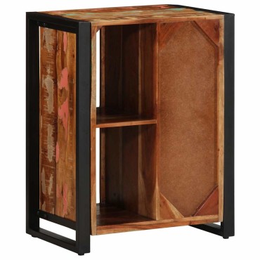 vidaXL Σκευοθήκη Πολύχρωμο 55x35x70cm Ξύλο μασίφ αναγεννημένο 1 τεμ.